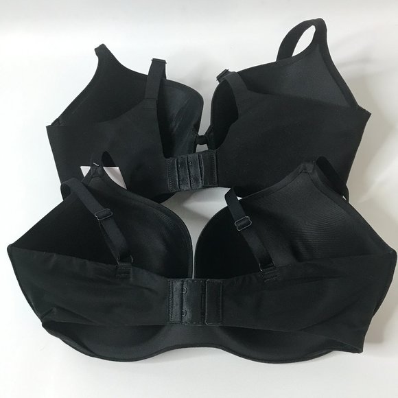 2 x Women's Auden Underwire Bras 34DD Black - Picture 2 of 11